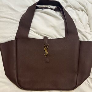 Bea Brown Burgundy Leather Tote Bag